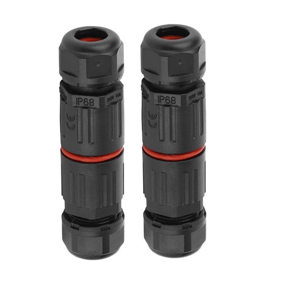 2Pin Waterproof Junction Box Case Electrical Cable Wire Connector Outdoor Ip68