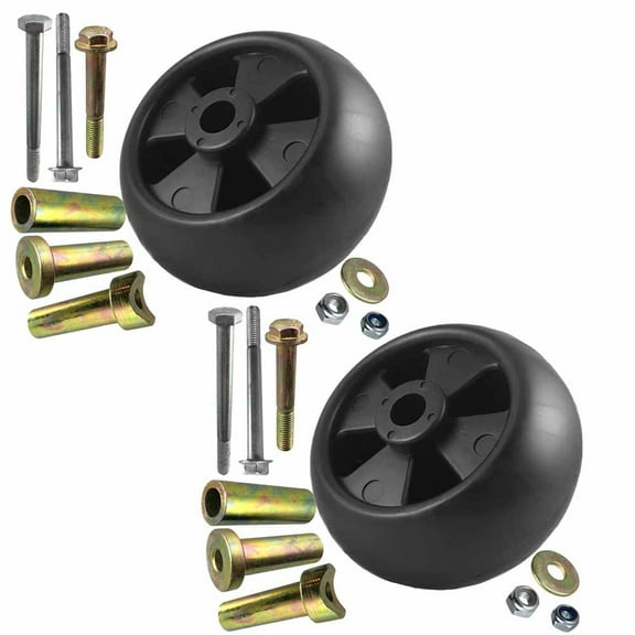 2Pk Deck Wheel 9Pc Kit for John Deere AM133602 AM116299 M111489 GX355 LT180
