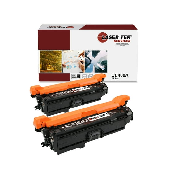 2Pk LTS 507A CE400A Black Compatible for HP LaserJet 500 M551dn M551n Toner