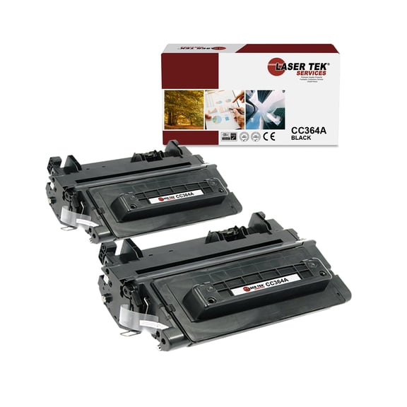 2Pk LTS 64A CC364A Black Compatible for HP LaserJet P4014dn P4014n Toner