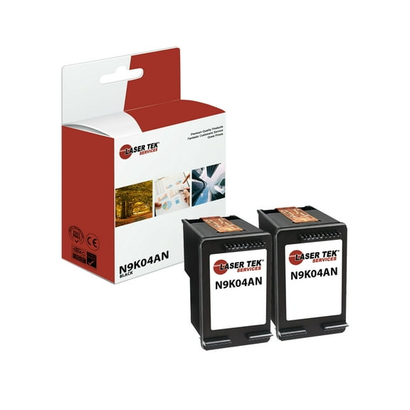 2Pk LTS 65XL N9K04AN Black HY Compatible for HP Deskjet 3720 3721 3730 Ink