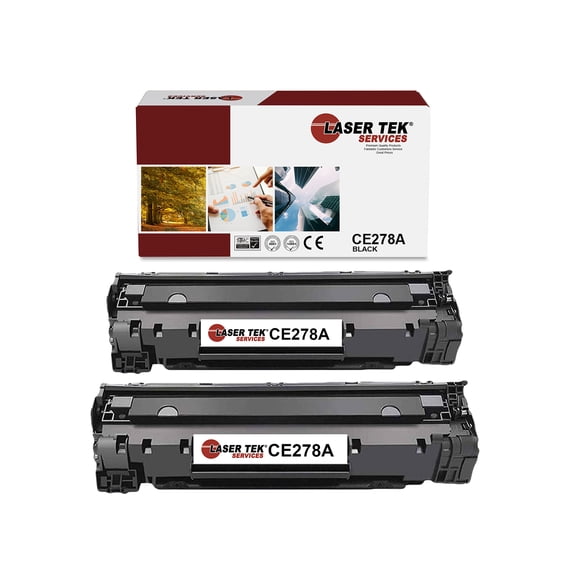 2Pk LTS 78A CE278A Black Compatible for HP LaserJet M1536 MFP M1536DNF Toner