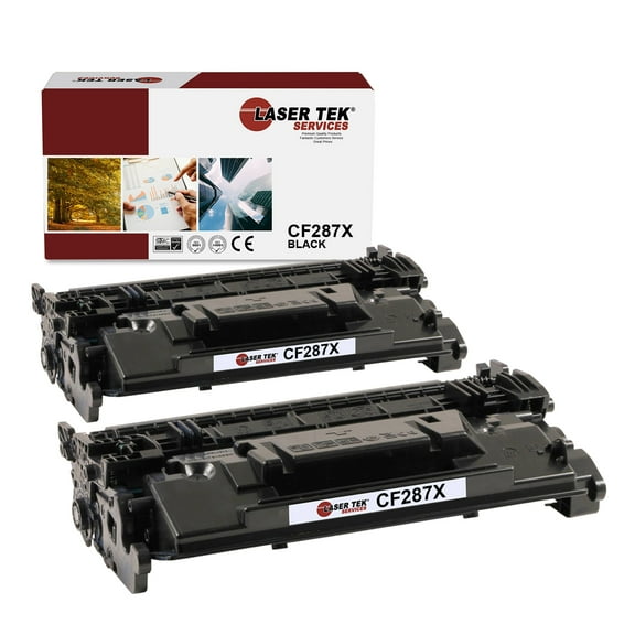 2Pk LTS 87X CF287X Black HY Compatible for HP LaserJet M506 M506n M506x Toner
