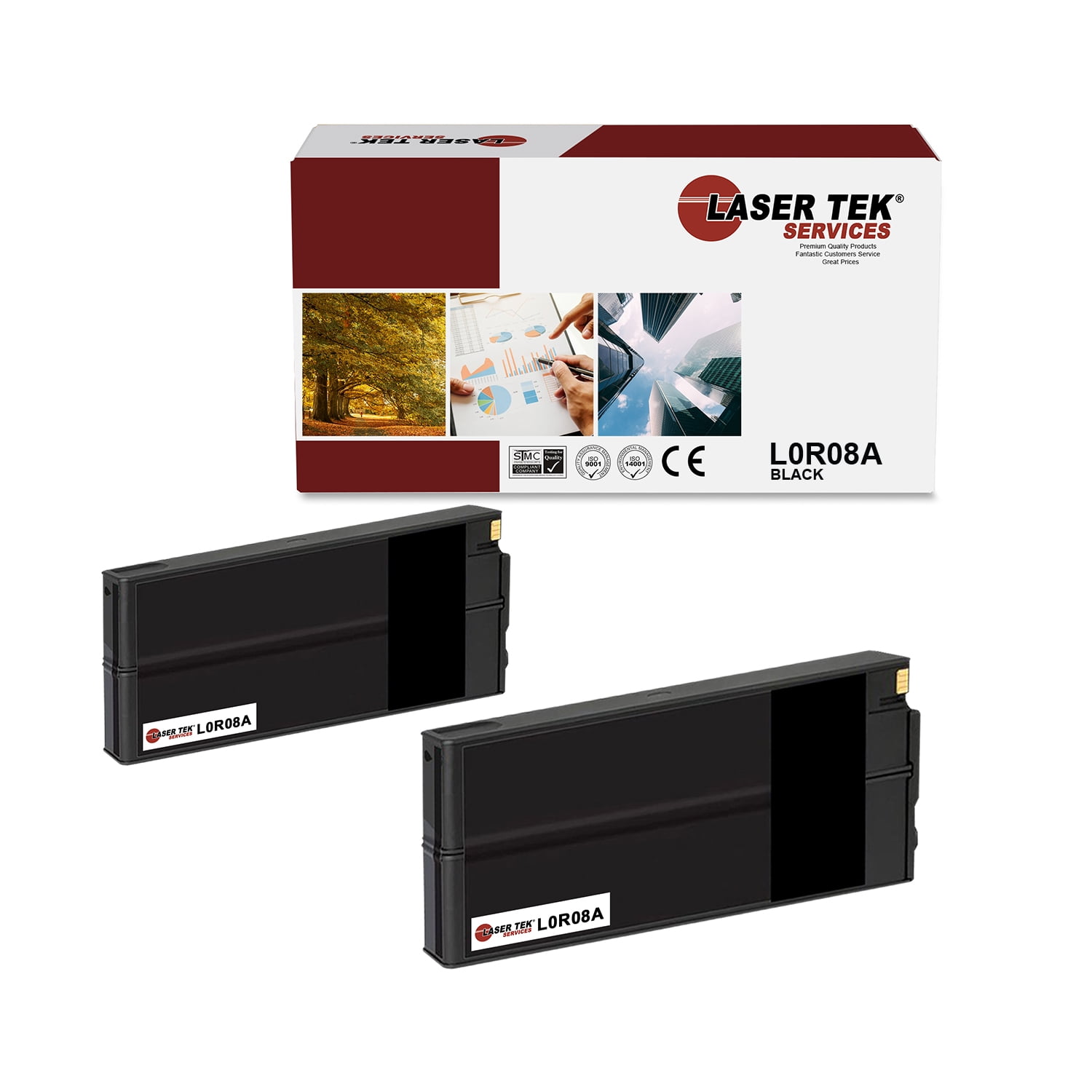 2Pk LTS 976Y L0R08A Black HY Compatible for HP Pagewide Pro 552 577 Ink ...
