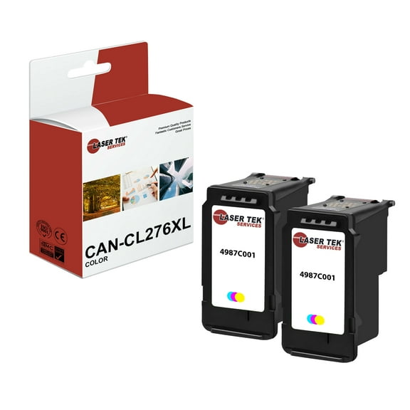 2Pk LTS CL276XL Tri-Color HY Compatible with Canon Pixma TR4720 TR4722 Ink Cartridge