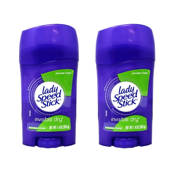 2Pk Lady Speed Stick Antiperspirant Deodorant Invisible Dry Powder Fresh 1.40 oz
