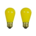 thumbnail image 1 of 2Pk - Sunlite 11w S14 120v E26 Medium Base Ceramic Yellow Colored Light Bulb, 1 of 3