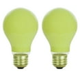thumbnail image 1 of 2Pk - Sunlite 25w A19 120v Medium Base Ceramic Yellow Colored Light Bulb, 1 of 3