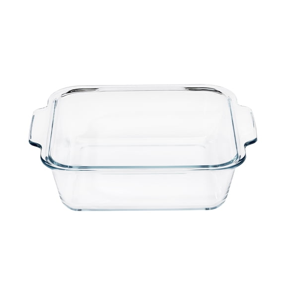 Mainstays 2-Quart Square Glass Cake Dish, 8.1" x 8.1", Clear