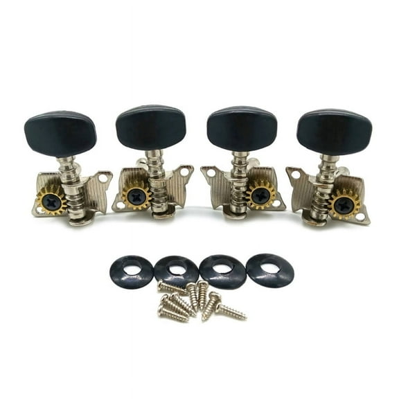 2R 2L Tuning Pegs Machine Head Compact Guitar Accessories 4 String Ukulele Guitar Tuning Keys Tuners with Steel Pegs Set