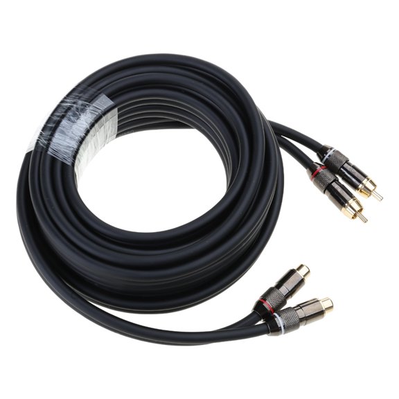 2RCA Extension Cable Male to Female Stereo Sound Extender Cord Adapter