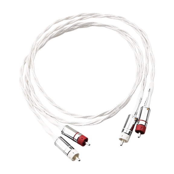2RCA to 2RCA Cable Interconnect Cable With Silver Plating Conductors For Stereo