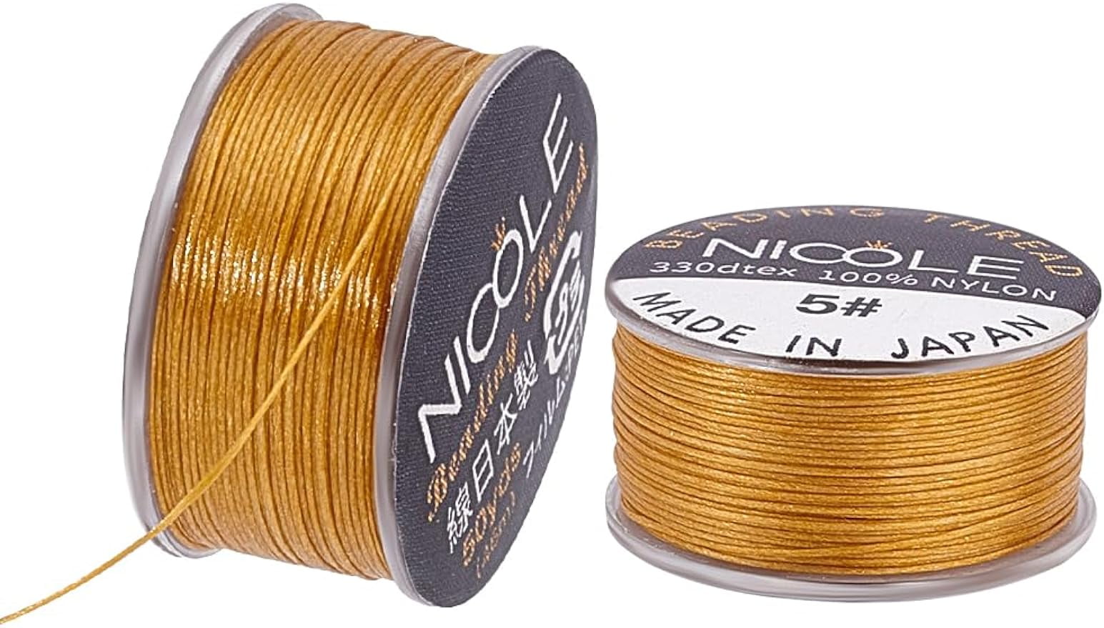 2Roll 0.1mm Nylon String 100 Yards Beading Thread Nylon Seed Bead ...