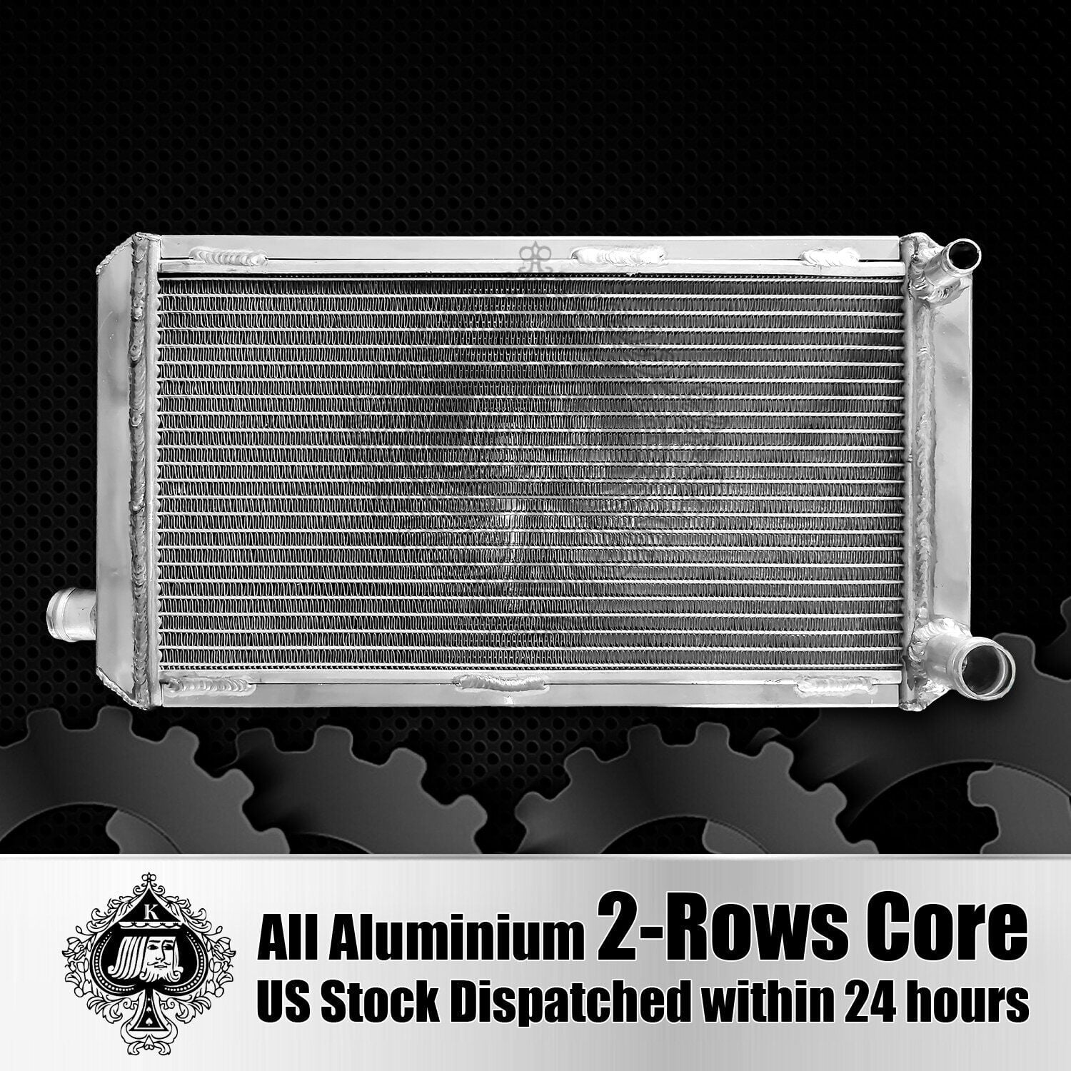 2Rows Pure Aluminum Radiator for 1974-1980 MG Midget MK IV Convertible ...