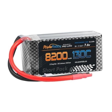 2S 7.6V Graphene & HV 8200mAh 130C Short Drag Racing Lipo