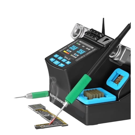 2S Dual Station Soldering Station, 2s Rapid Heat for 210/215/115 Handles, 200W