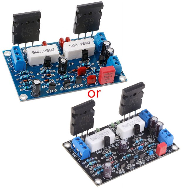 2SC5200+2SA1943 Dual DC 35V 100W Mono Channel HIFI Audio After Class