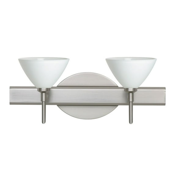 Domi 2 - Light Satin Nickel/Silver Halogen Steel Wall Sconce