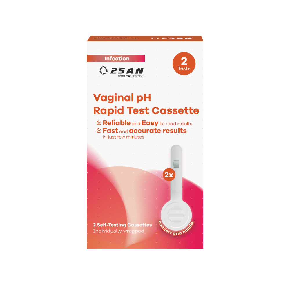 2San Vaginal pH Test Kit (2 Pack), Accurate, Quick, and Easy AtHome