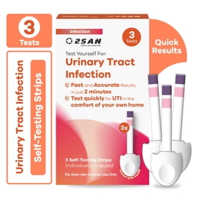 2San Urinary Tract Infection Test Strips (UTI) 3 Pack Results in 2 mintues