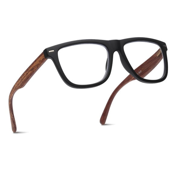 2SeeLife Oversized Blue Light TR-90 Reading Glasses for Men – Medium Fit, Sturdy Frame, Spring Hinges, Premium Readers, Matte Black, +2.75