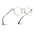 thumbnail image 1 of 2SeeLife Round Metal Wire Rimmed Reading Glasses for Men & Women – Medium–Wide Fit, Durable, Spring Hinges, Premium Readers, Silver, +2.75, 1 of 8