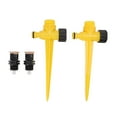2Set 360 Degree Rotating Garden Yard Sprinkler Ground Plug Type