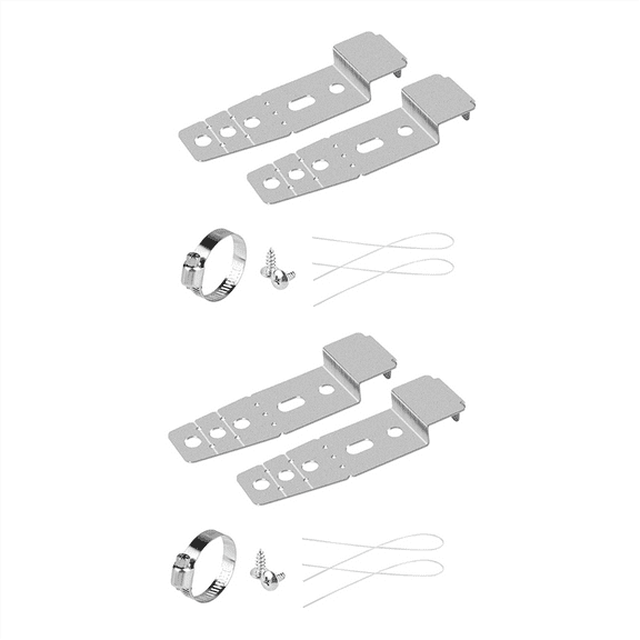 2Set 5001DD4001A Dishwasher Mounting Bracket Kit, 5001DD4001A Dishwasher Mounting Clips Under Counter Mounting Brackets