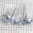 thumbnail image 1 of 2Set Cotton Candlewick with Metal Sustainer Tabs for DIY Candle Making Bisque 15cm 100pcs/set, 1 of 3