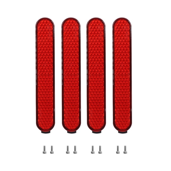 2Set Electric Scooter Side Reflective Strap Safety Tube Night Reflector Scooter Rear Wheel Protective Decorative Shell