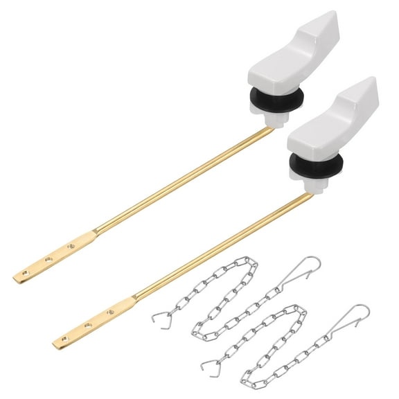 2Set Front Mount Universal Toilet Handle Replacement, 702 White