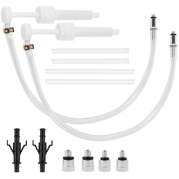 2Set Lower Unit Gear Oil Pump Reusable Transmission Fluid Pump Fluid Transfer Hand Pump Manual Transfer Gear Oil Pump 10CC Per Stroke for Standard Quart Bottles with 28 mm Caps