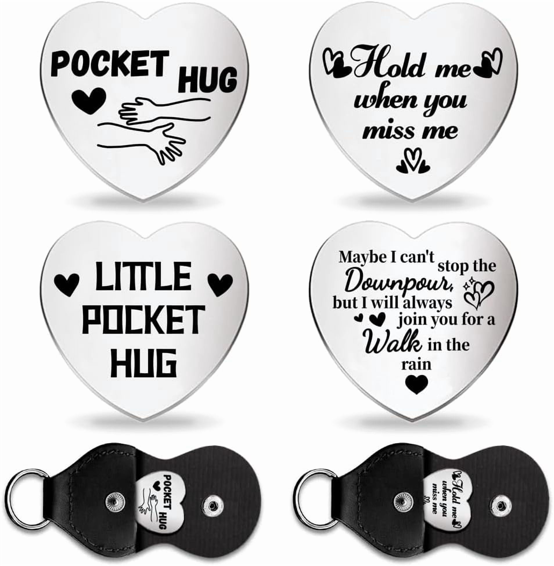 2Set Miss Love Heart Pocket Hug Token Long Distance Relationship Gifts ...