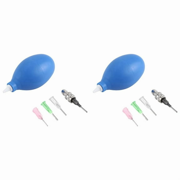 2Set Pottery Tools Supplies Ceramic Applicator 3 Ounce Set Applicator Tips (Blue)