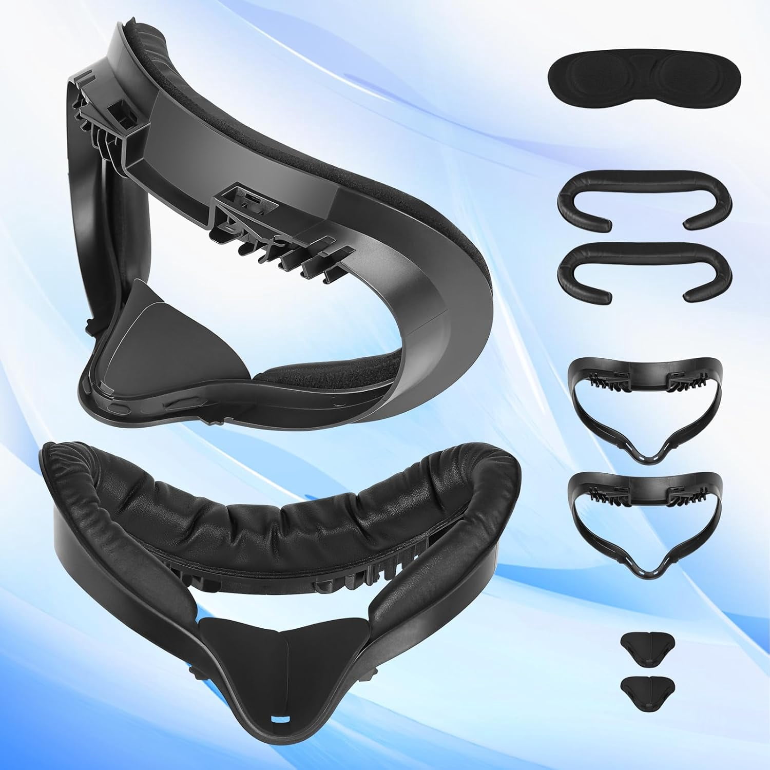 2Set Quest 2 Face Pad with Vent Heat Dissipation, Cover Bracket Foam VR ...