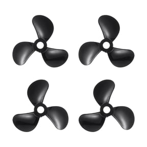 Uxcell 2Set RC Boat Propeller, 3 Blades Propellers 4mm Hole Dia 36mm OD CW Clockwise Rotating Drill Propeller for RC Boat Hobbies, DIY Ship Model, Black
