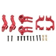 thumbnail image 1 of 2Set RC Car Steering Cup Kit Aluminum Alloy Rear Axle Seat C Base Fit for 1/8 RC Car Red, 1 of 8