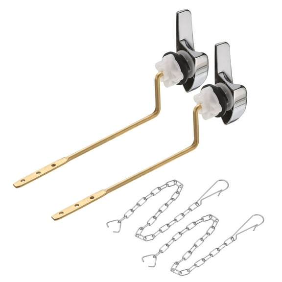 2Set Side Mount Universal Toilet Handle Replacement, 113 Silver