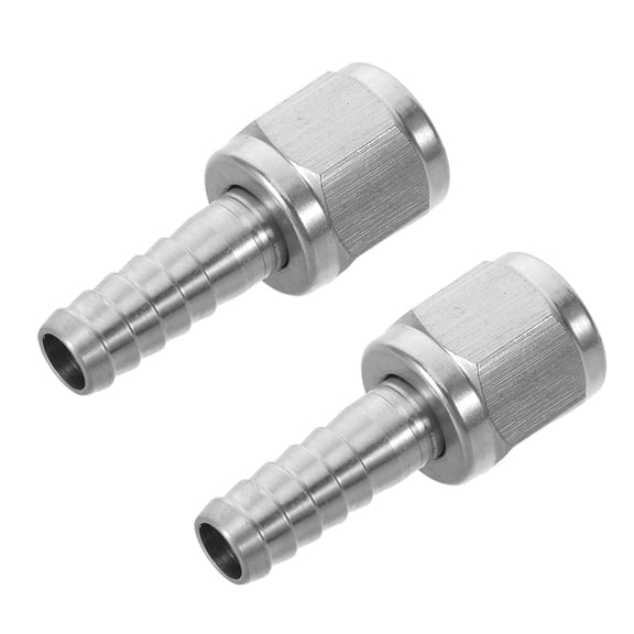 2Set Silver Alloy Quick Disconnect Keg Coupler Adapter for Versatile Home Brewing Setup