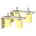 thumbnail image 1 of 2Set Slide Gate Guide Roller, 1-5/8"x2-3/8" Nylon Gate Support & Bracket, Yellow, 1 of 7