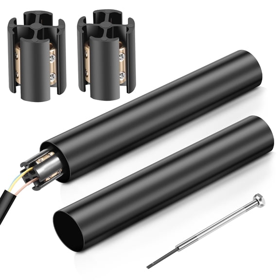 2Set Underground Wire Splice Kit for 14/3 to 8/3 Grounded UF Cable Underground Wire Connector and Heat Shrink Tube Support Up to 600V