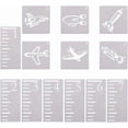thumbnail image 1 of 2Sets 7 Feet Growth Chart Stencil Plane Template Reusable Height Growth Ruler Chart Painting, 1 of 7