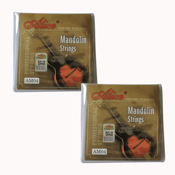 2Sets Alice Mandolin Strings Coated 80/20 Bronze Copper Alloy Wound EADG AM04 Loop End