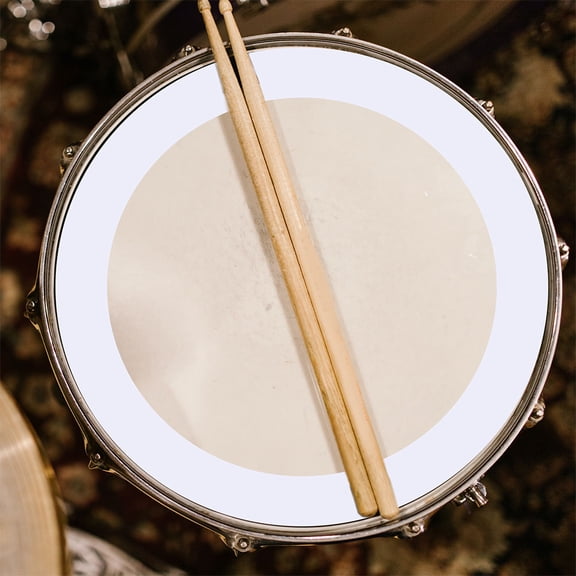 2Sets Drum Practice Mute Rings White Wear Resistant Drum Kit Parts for Home Use
