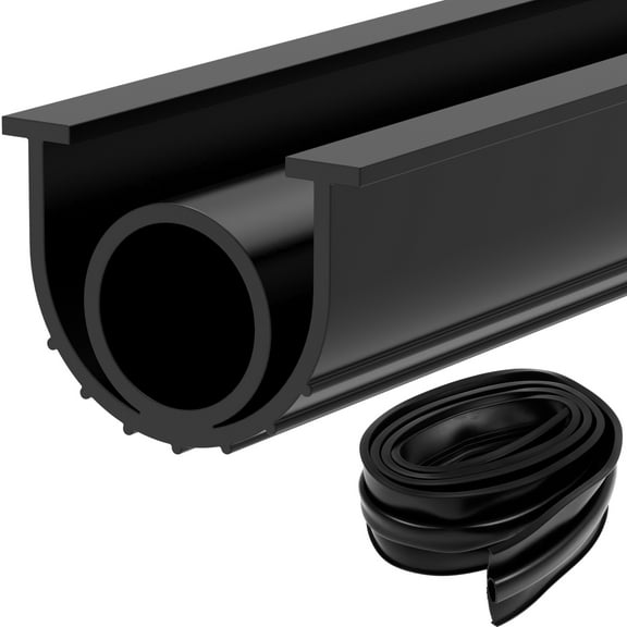 2Sets Garage Door Seals Bottom Rubber Easy to Install Garage Door Weather Seal Strip Waterproof Garage Door Seal Strip Dust Proof Garage Door Weather Stripping for Keeping Clean