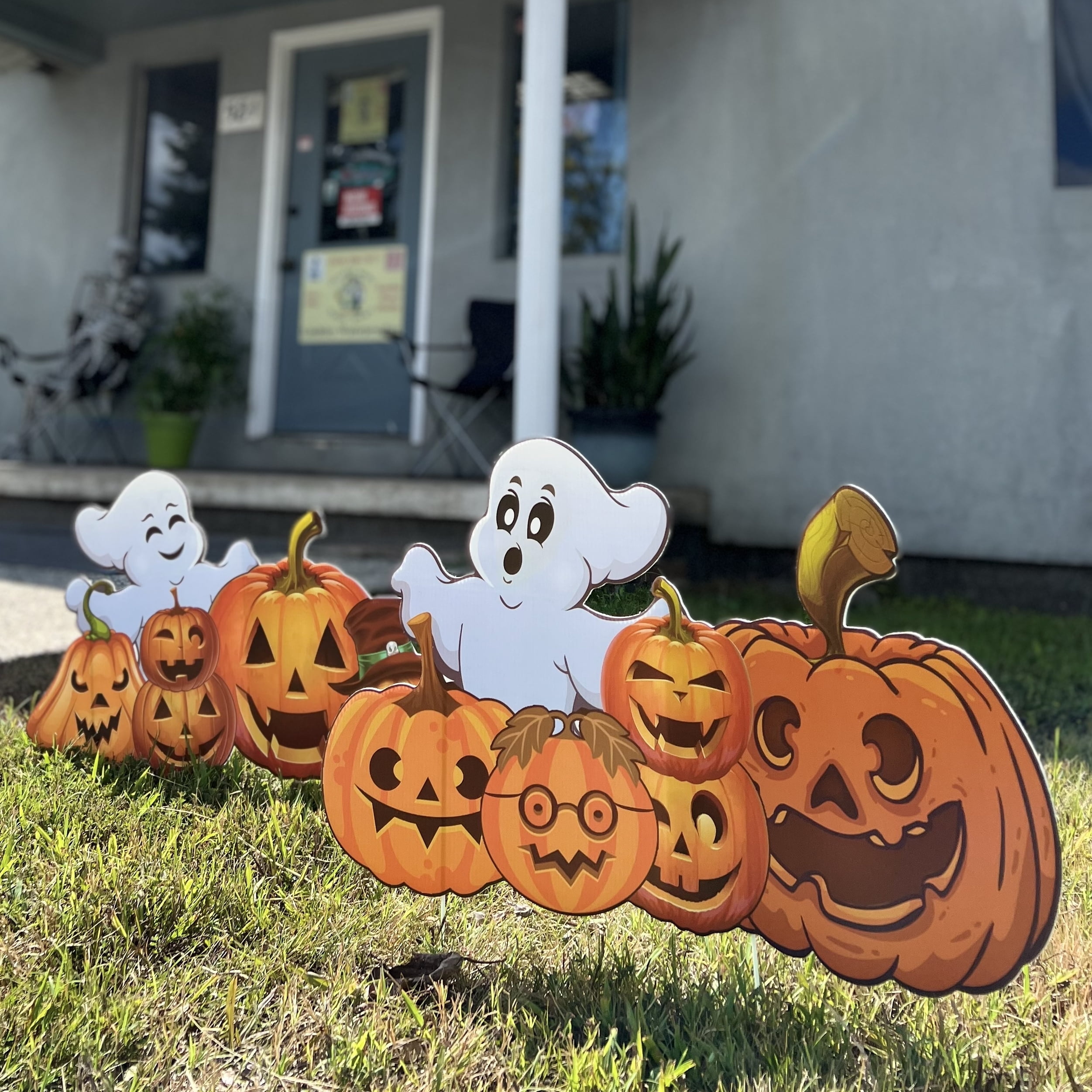 Halloween garden decorations discount