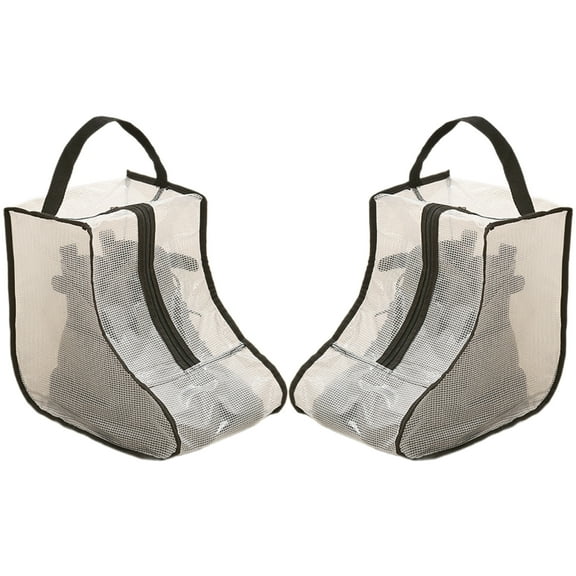 2Sets Protective Boot Carrying Bags Boot Storage Bag Shoes Bag With Handle Transparently For Easy Transport