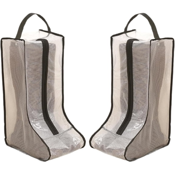 2Sets Shoe Bag Travel High Boot Storage Bags Boot Storage Bags With Transparently Window