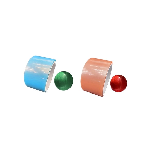 2Sets Sticky Ball Rolling Tape with Ball Toys Relaxing Handmade Style F