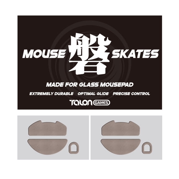 2Sets TALONGAMES UPTFE Series Mouse Skates For DeathAdder V4 PRO Wireless Gaming Mouse, Khaki